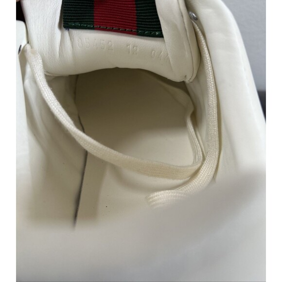 GUCCI Re-Web Low Top White Leather Sneakers Men’s Sneakers 12.5 USA $1190 main image 9